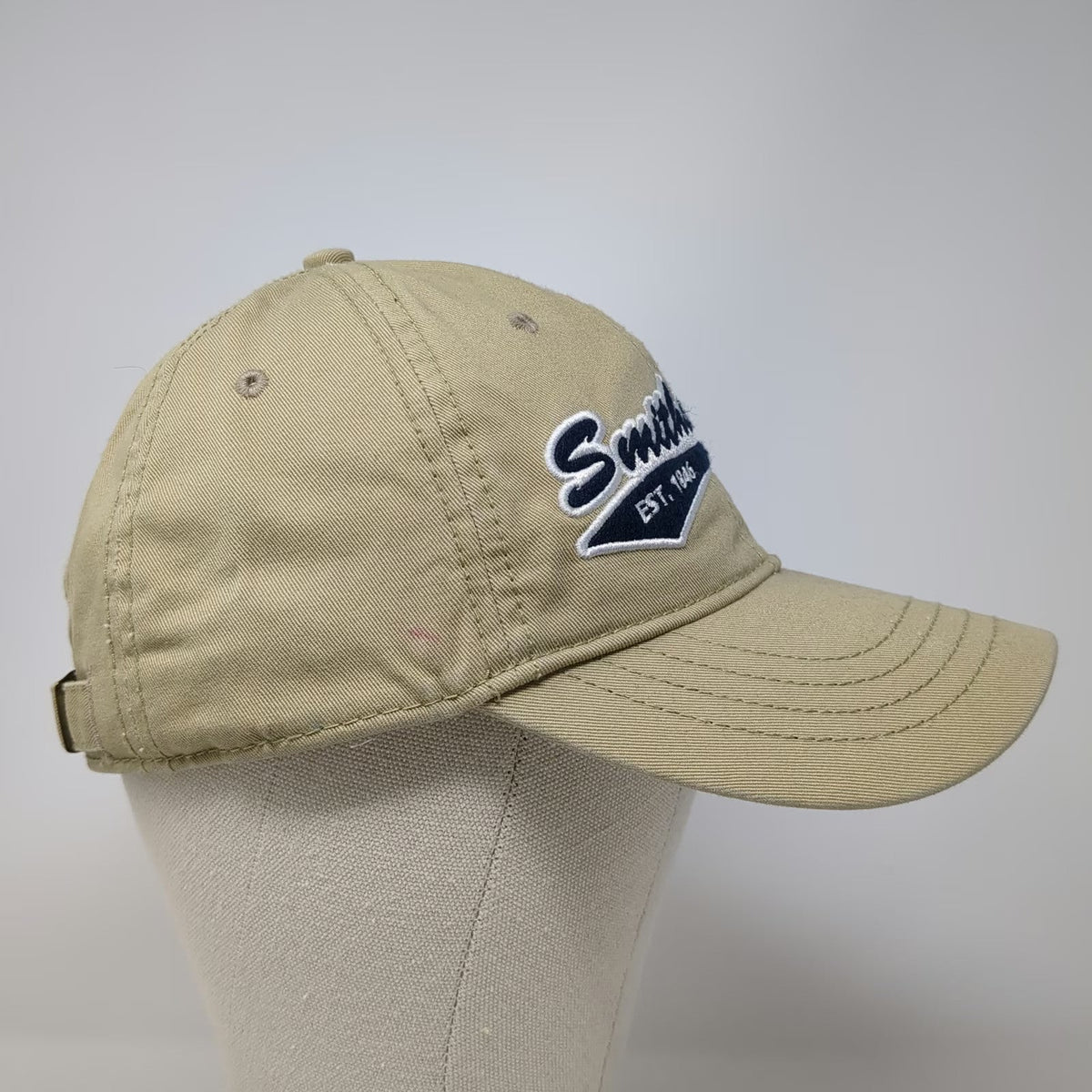 Smithsonian Baseball Cap Beige One Size Washington DC Embroidered Hat EST 1846