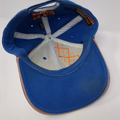 The Club at Spurwing Strapback Hat Blue One Size Adjustable Embroidered Pukka