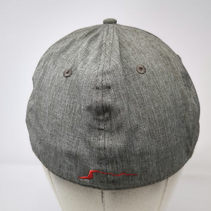 Pukka Baseball Cap Gray M Fitted Jug Mountain Ranch Heathered Stretch Fit Hat