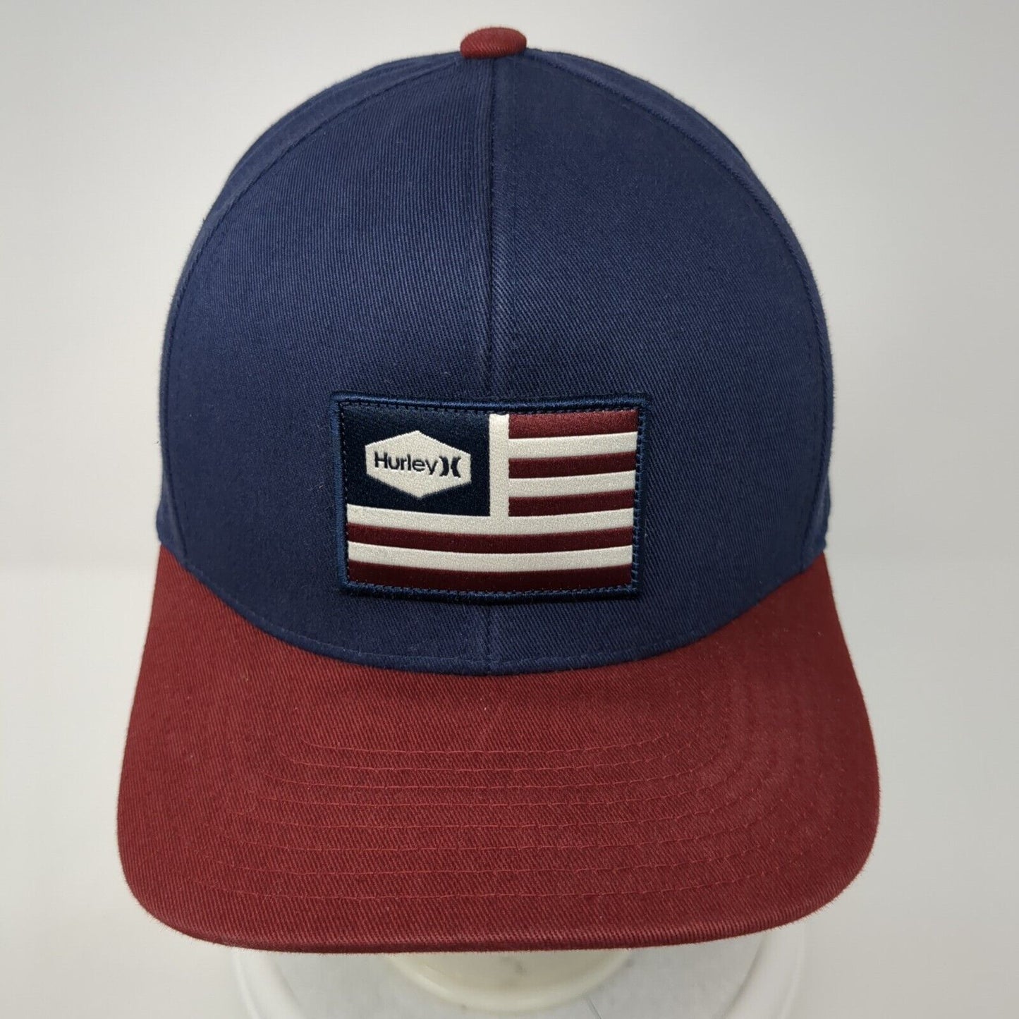 Hurley USA Flag Snapback Hat Multicolor One Size Adjustable Patriotic Yupoong