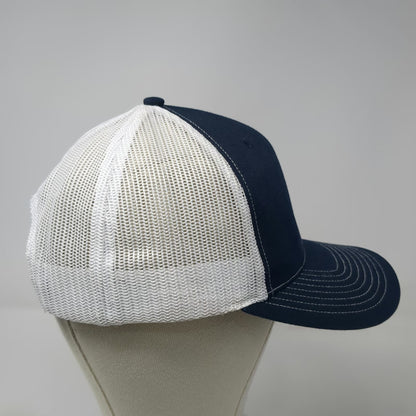 Richardson 112 Trucker Hat Blue One Size Mesh Snapback Blank Contrast Stitch
