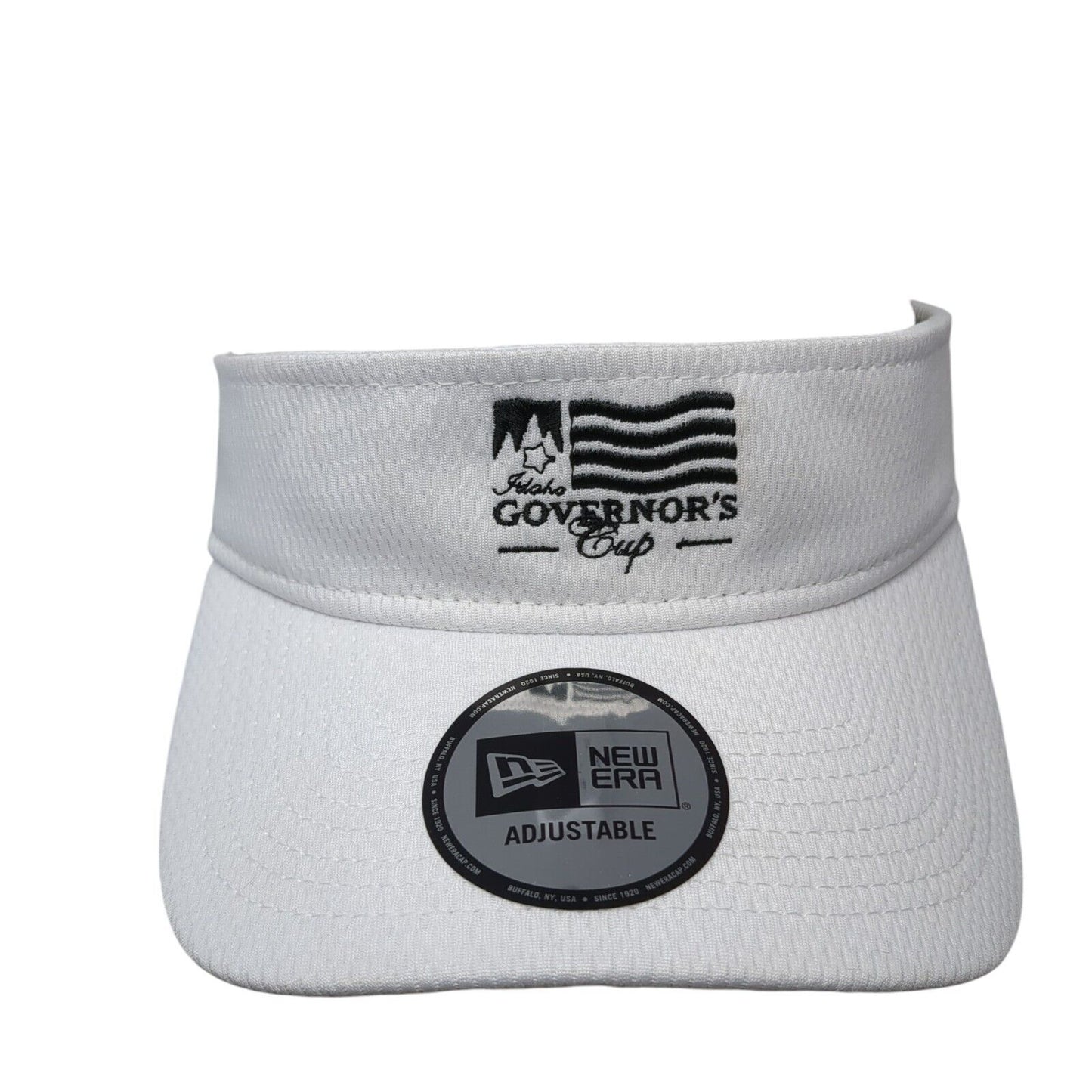Idaho Governors Cup Strapback Sun Visor Cap White One Size Adjustable New Era