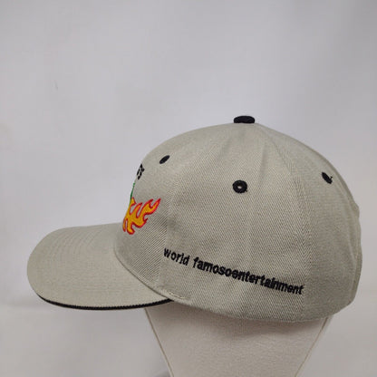 Frog's World Famous Entertainment Strapback Hat Tan OS Adjustable Embroidered
