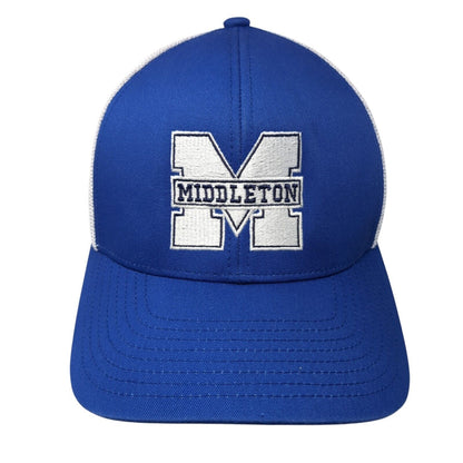 Middleton Snapback Trucker Hat Blue OS Adjustable Mesh Back Pacific Headwear