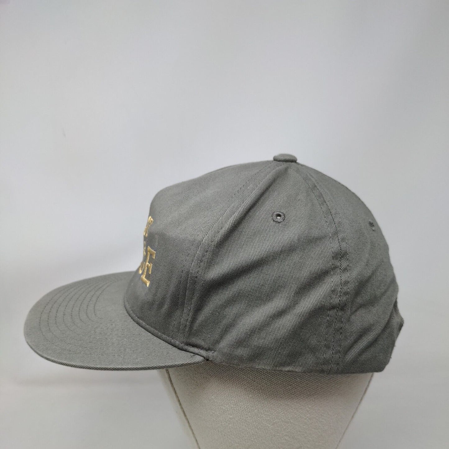 First Mate Snapback Hat Gray One Size Embroidered Adjustable Yupoong