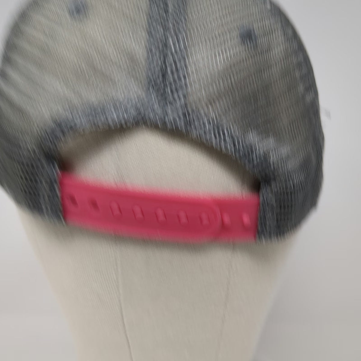 Superdry Trucker Hat Gray Blue Pink One Size Mesh Back Snapback Athletic 89 Wool