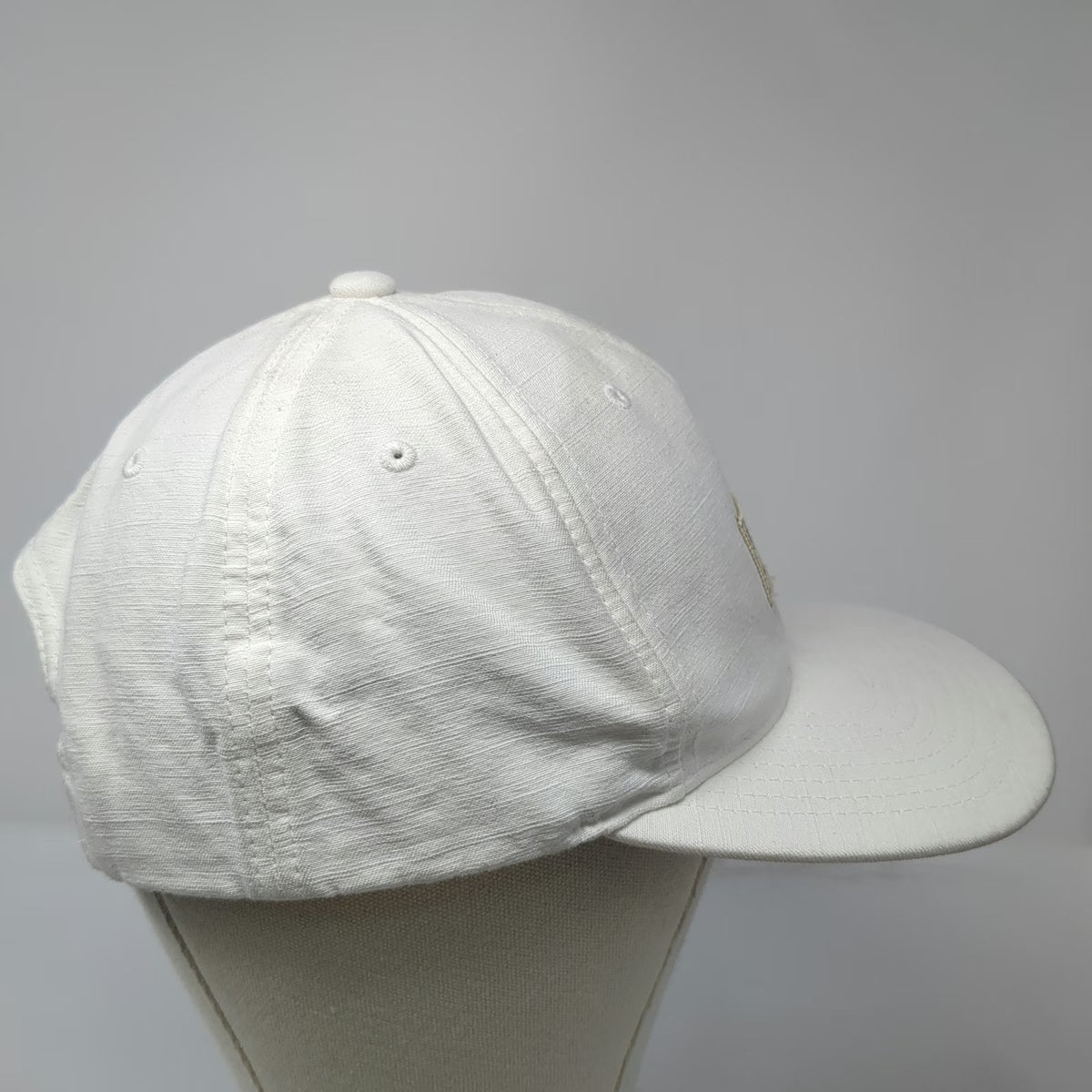 TravisMathew Social Club Hat White Snapback One Size Palm Tree Patch Logo Golf