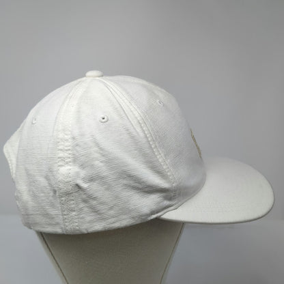 TravisMathew Social Club Hat White Snapback One Size Palm Tree Patch Logo Golf