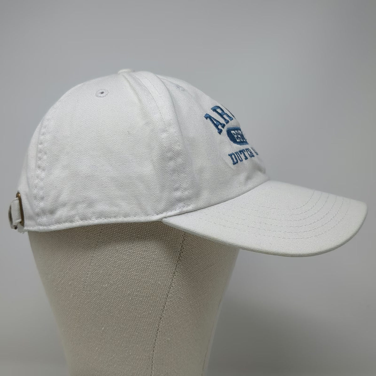 Newhattan Aruba Dutch Caribbean Baseball Cap White One Size Cotton Slideback Hat
