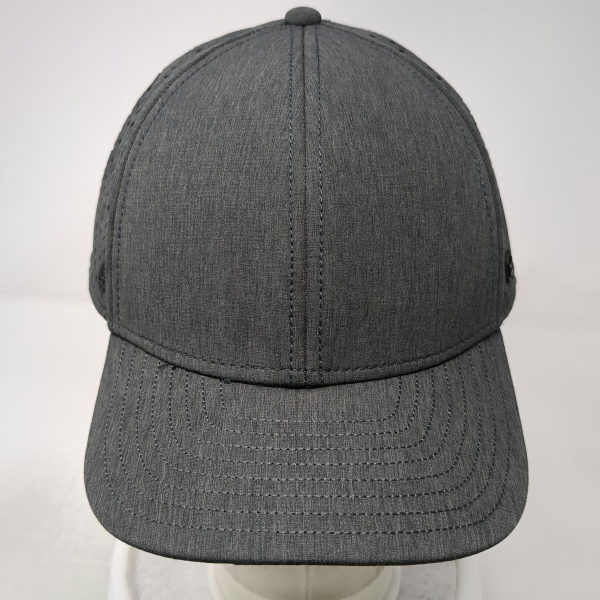 Melin Trucker Hat Gray One Size Hydro A-Game Perforated Performance Snapback