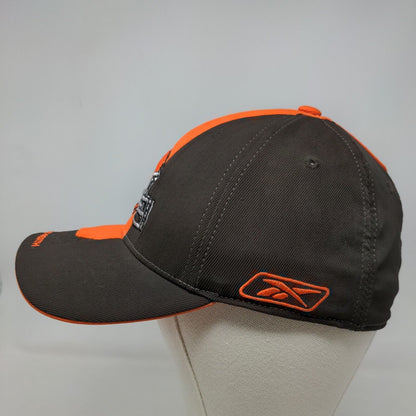 Reebok NFL Men's Fitted Hat Brown Orange OSFA Embroidered Cleveland Browns AFC