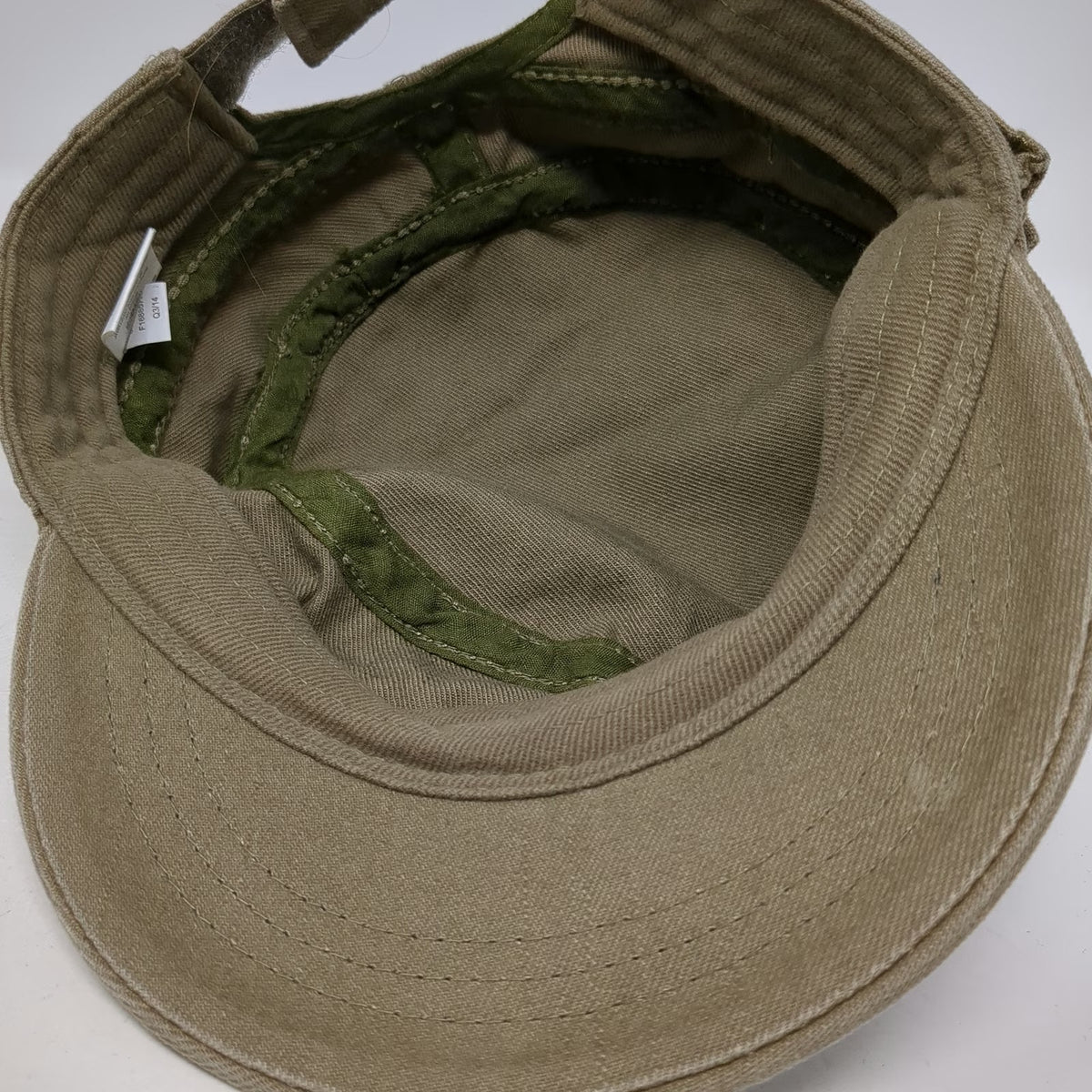 Army Cap Brown One Size Side Pocket Cotton Strapback Hat Adjustable Cadet Base