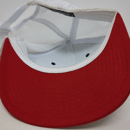 Richardson Trucker Hat Black Red White One Size D&B Supply Patch Mesh Snapback