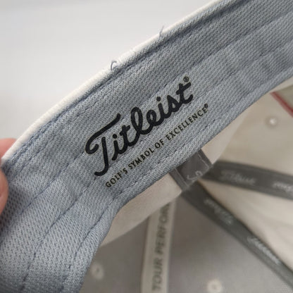 Titleist Baseball Cap White One Size Pro V1 FootJoy Performance Golf Hat