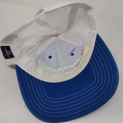 Caymas Boats Snapback Mesh Back Trucker Hat Blue One Size Cap America