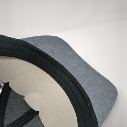 Scheels Meridian ID Patch Snapback Trucker Hat Gray One Size Mesh Back