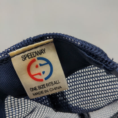Speedway Men's Snapback Mesh Back Hat Blue OSFA Graphic Big M Logo