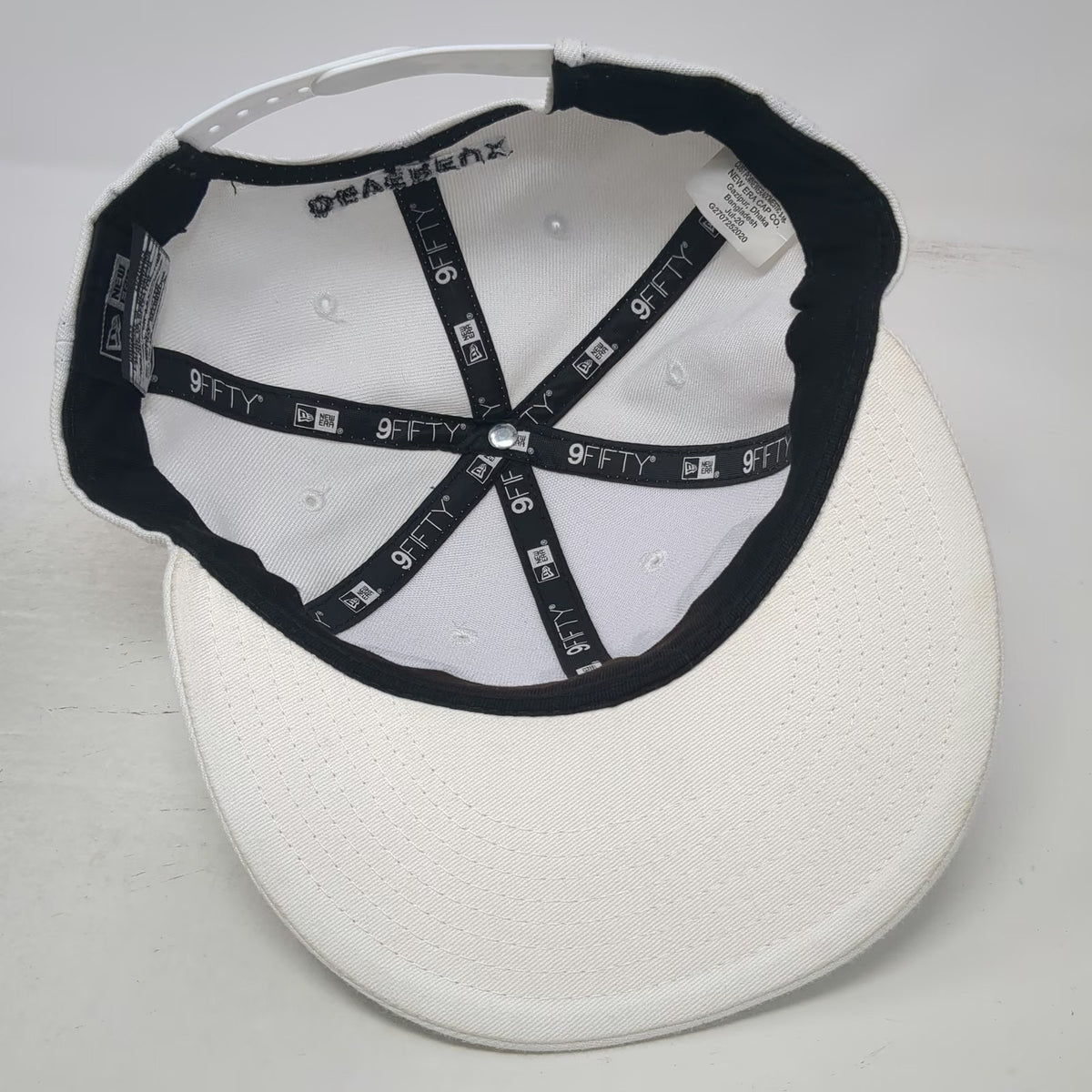 New Era Snapback White One Size G*LF Devereux Golf Flat Bill Adjustable Hat