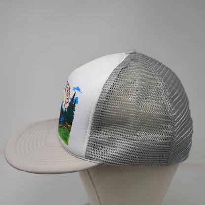 Winner South Dakota Trucker Hat Gray One Size Mesh Back Foam Front Snapback
