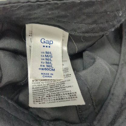 Gap Baseball Cap Black L Reflective Side Logo 5 Panel Polyester Running Hat
