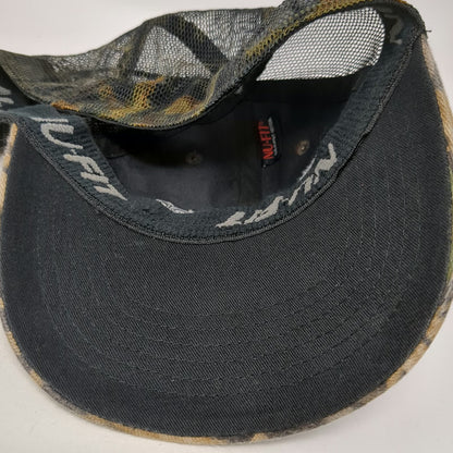 Mossy Oak Champion Technologies Baseball Cap Brown OSFM Mesh Camo Stretch Fit