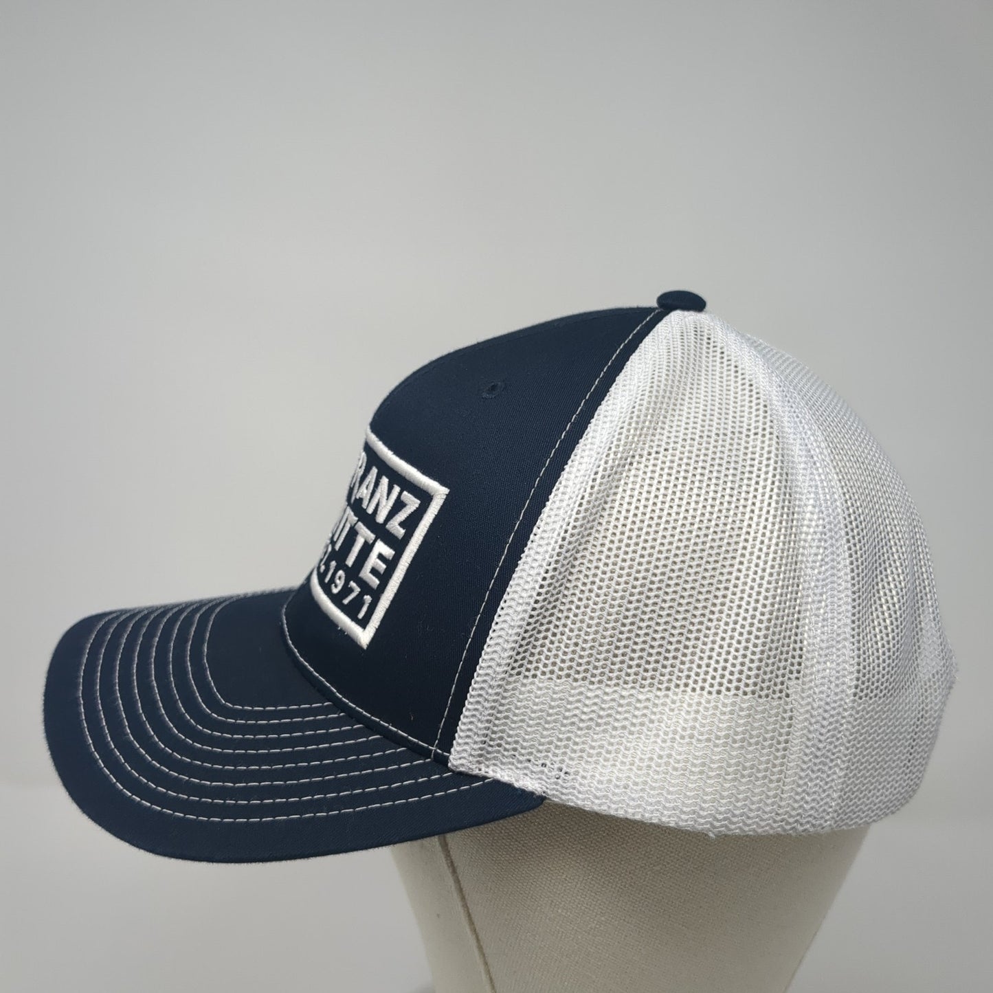 Franz Witte Est. 1971 Trucker Hat Blue One Size Adjustable Mesh Back Richardson