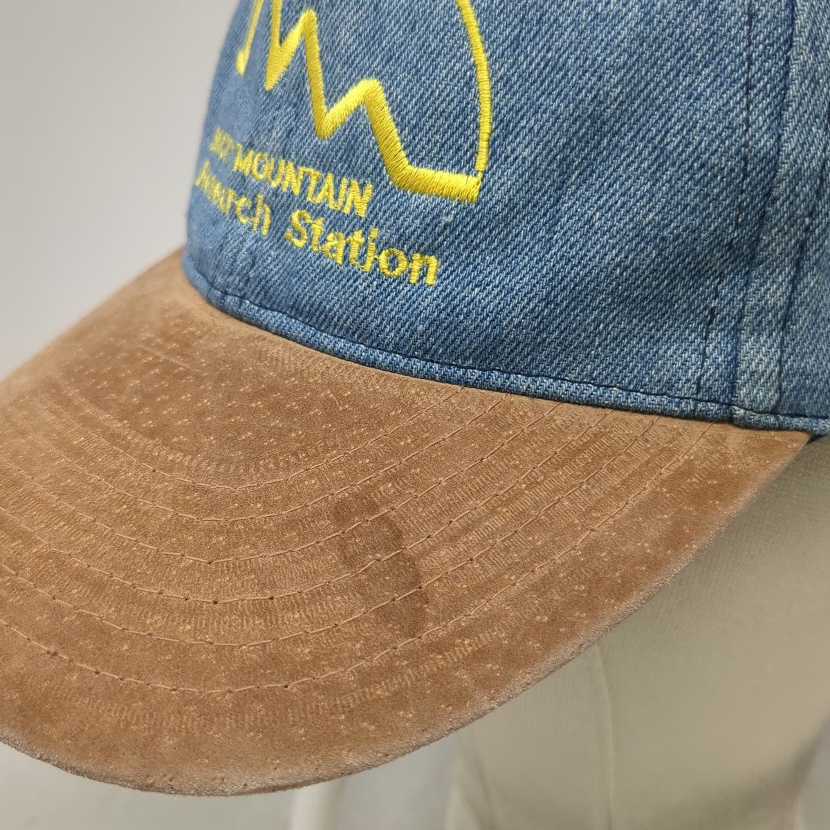 Kati Baseball Cap Blue Brown One Size Denim Rocky Mountain Research Station Hat