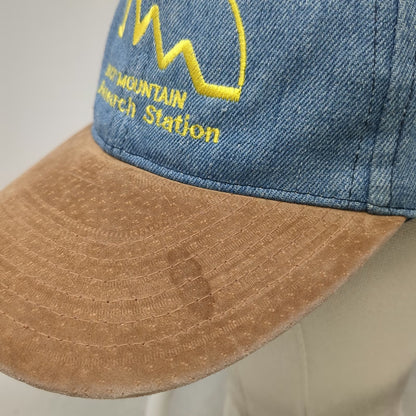 Kati Baseball Cap Blue Brown One Size Denim Rocky Mountain Research Station Hat