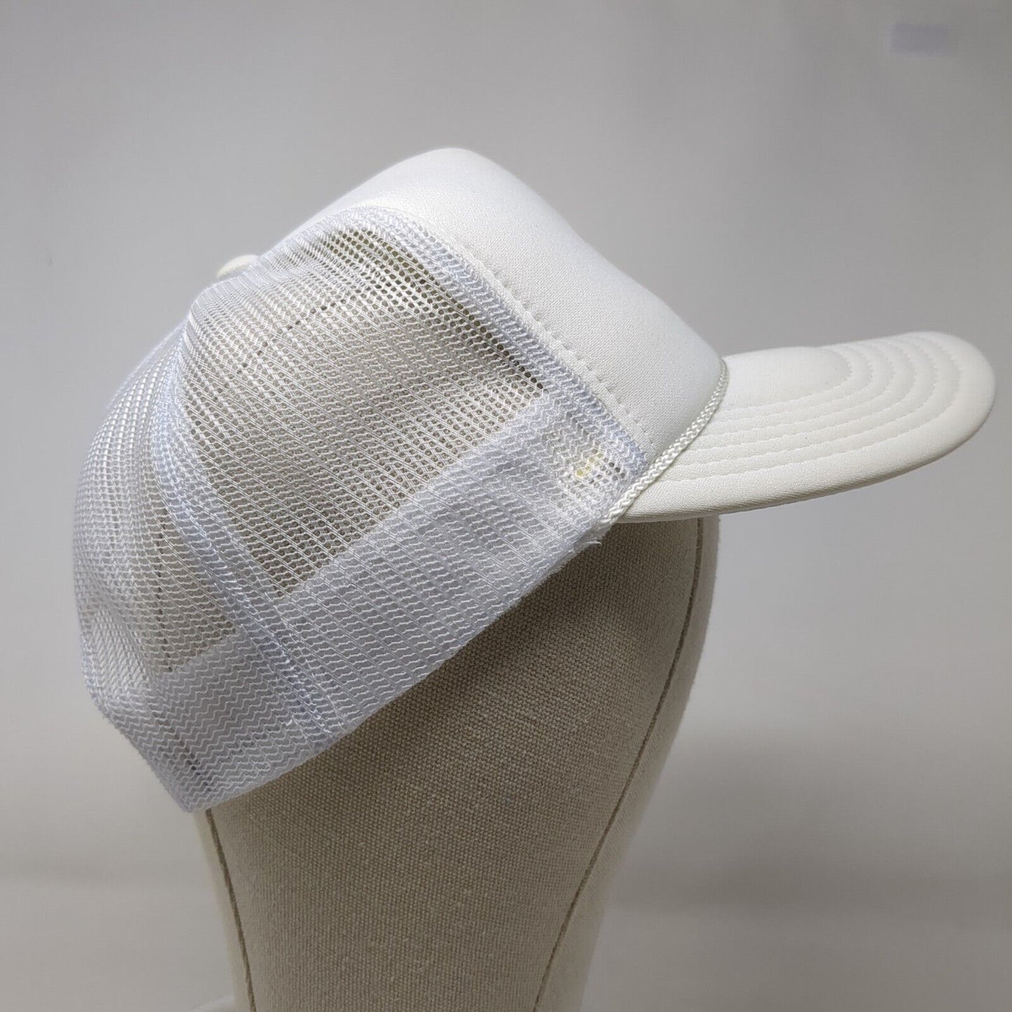 Umbrella Snapback Trucker Hat White OSFM Adjustable Mesh Back Rope Otto