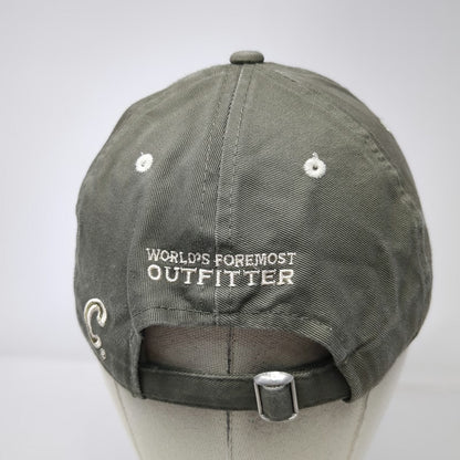 Cabelas Baseball Cap Green One Size Slideback Worlds Foremost Outfitter Hat