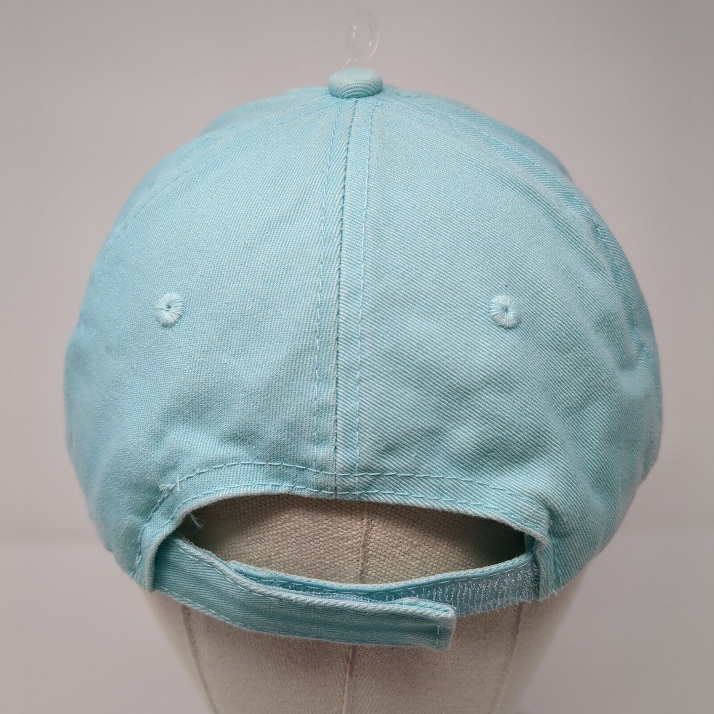 Cozumel Strapback Hat Blue One Size Adjustable Sun Palm Tree 6 Panel