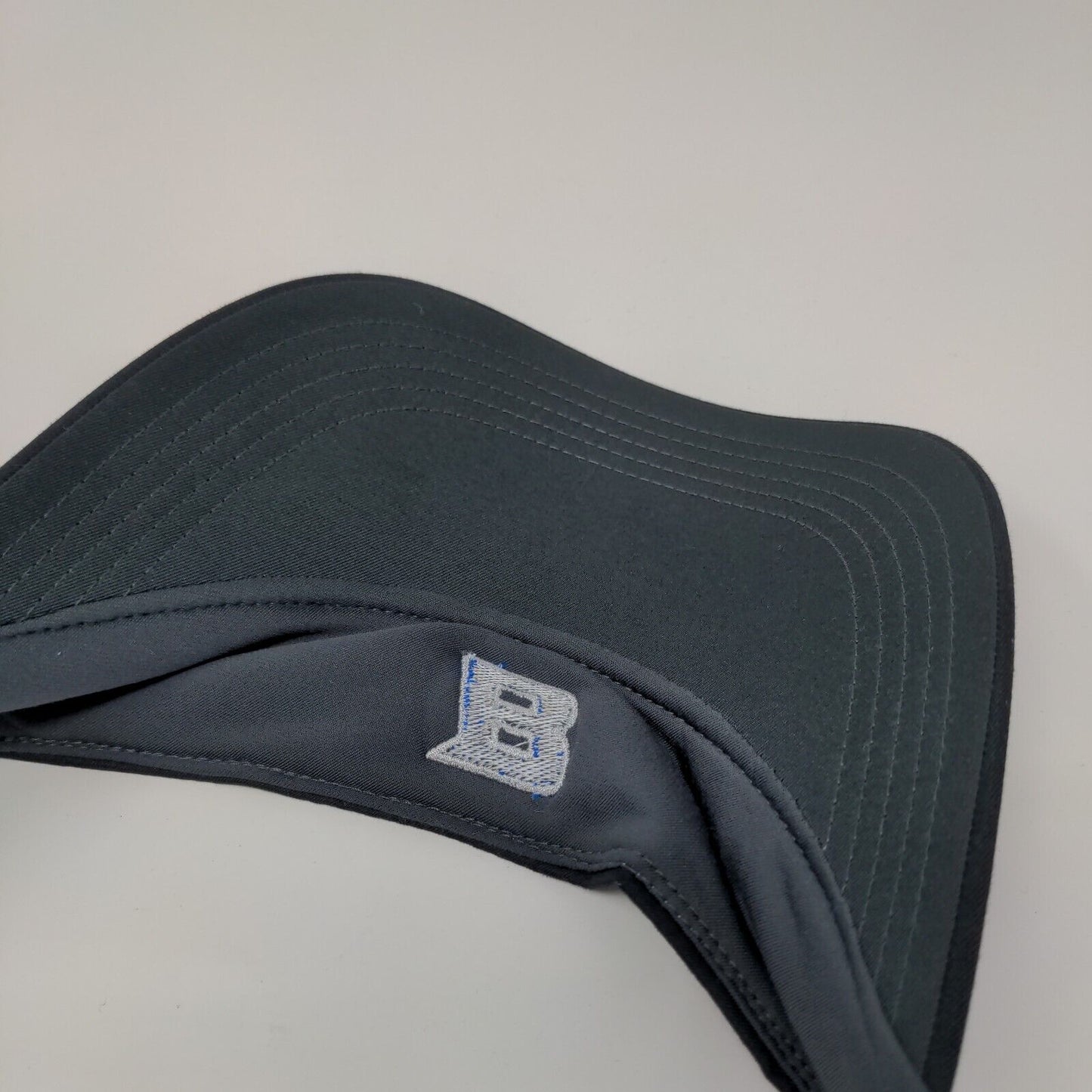 Nike Strapback Sun Visor Hat Black OSFM Embroidered Letter Dri-Fit