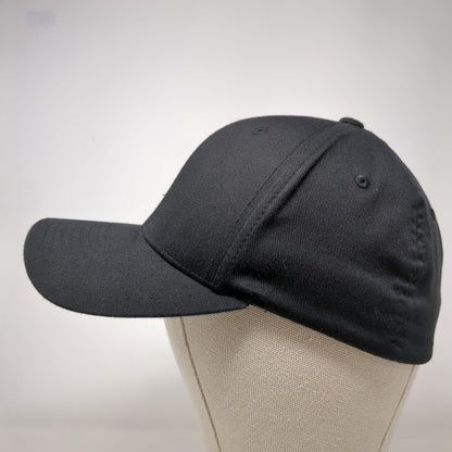 Bryson Fitted Hat Black S/M Flexfit Embroidered 6 Panel Port Authority