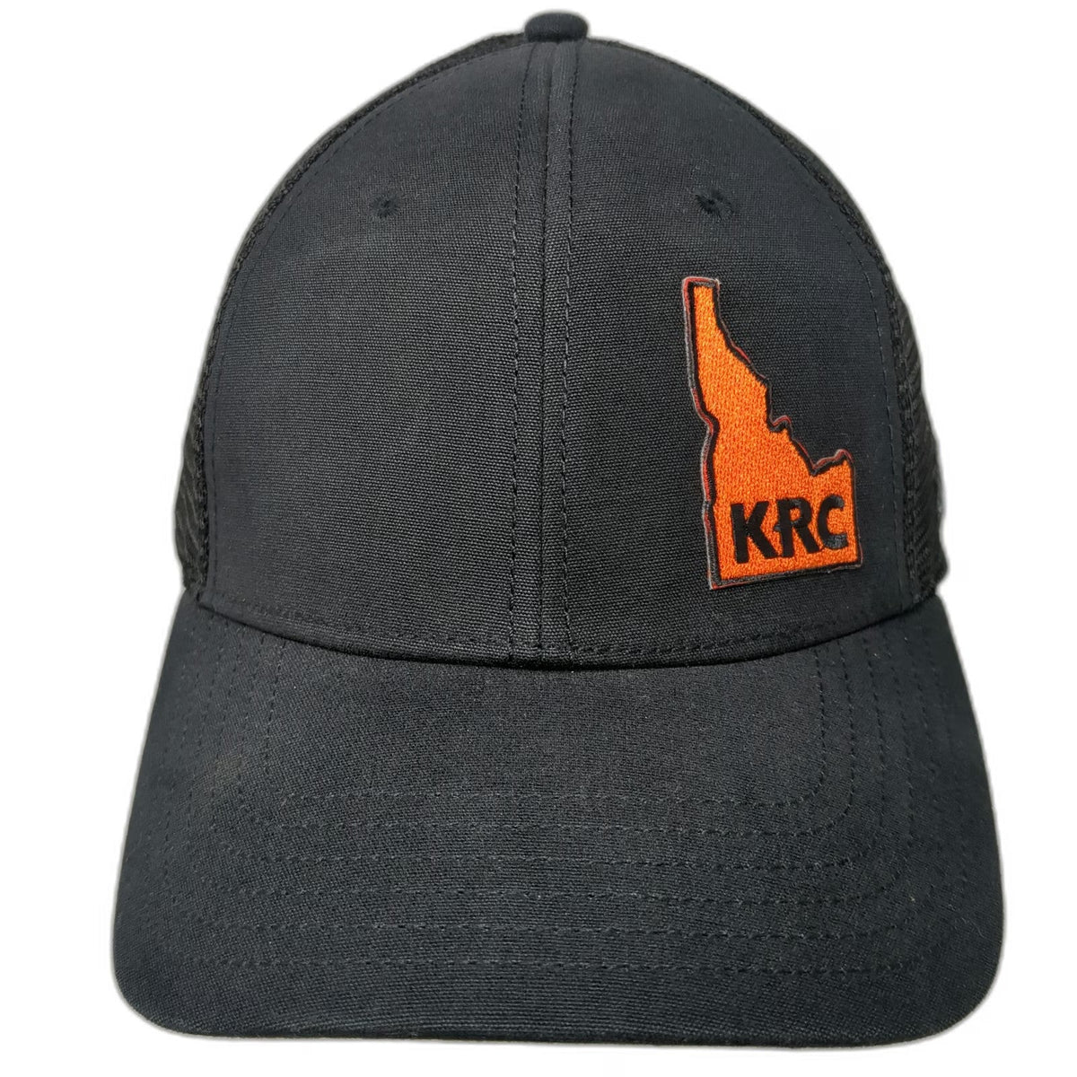 The North Face Trucker Hat Black One Size Idaho KRC Logo Mesh Snapback Cotton
