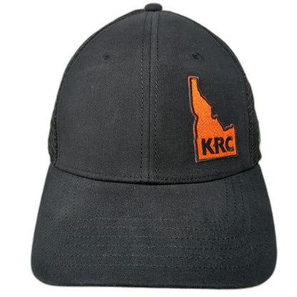 The North Face Trucker Hat Black One Size Idaho KRC Logo Mesh Snapback Cotton