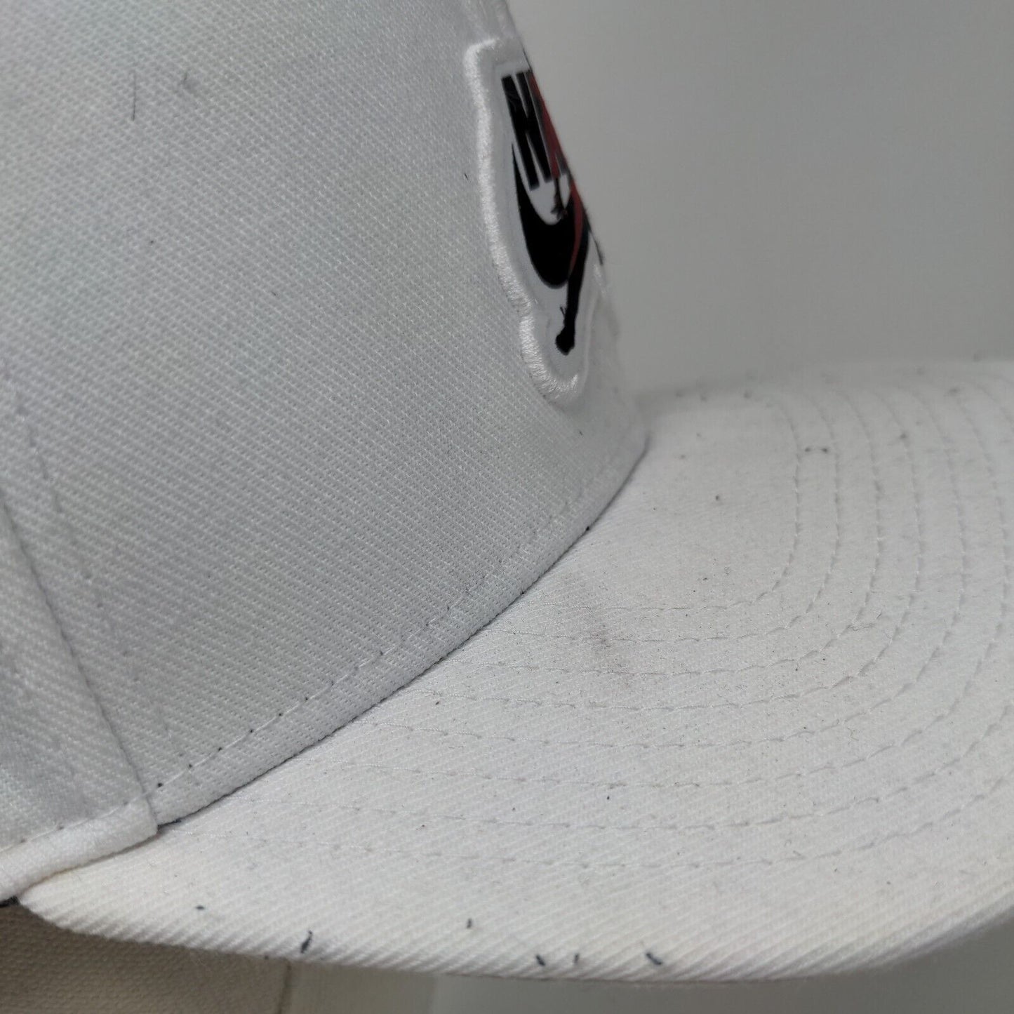 Nike Air Jordan Jumpman Snapback Hat White OSFM Embroidered 6 Panel