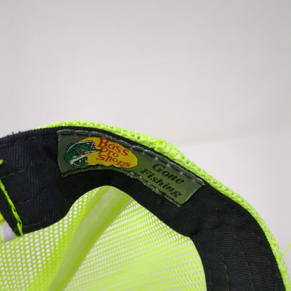 Bass Pro Shops Snapback Hat Green OSFM Adjustable Mesh Back Gone Fishing