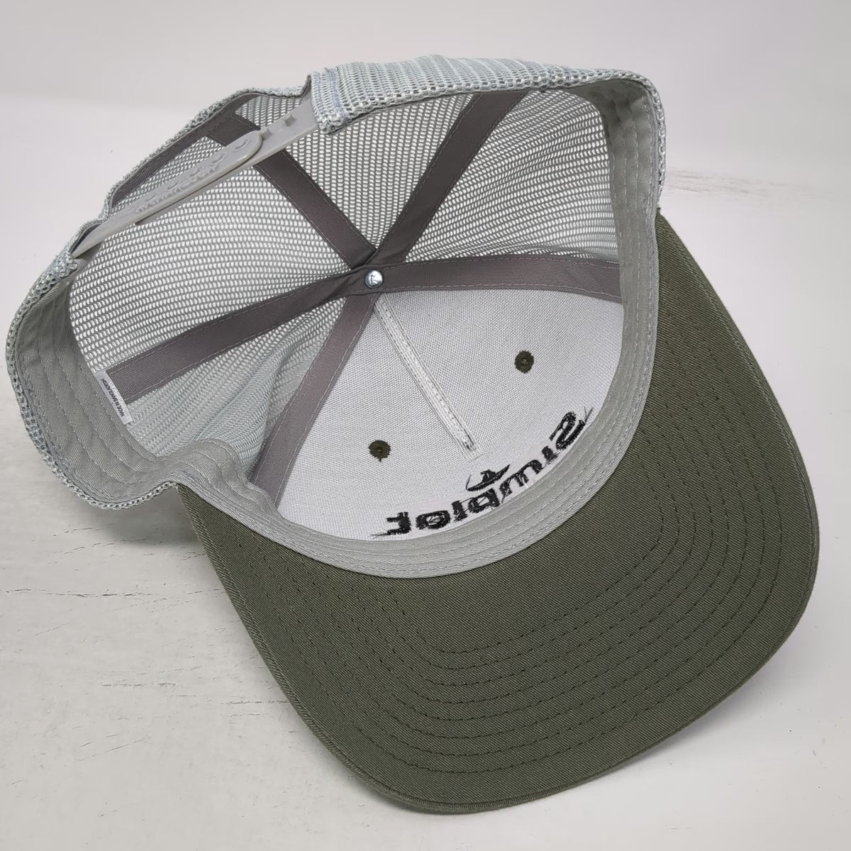 Richardson Trucker Hat Green OSFM Simplot Grower Solutions Mesh Snapback Logo