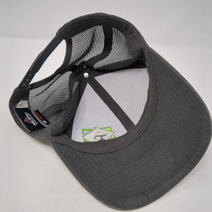 Bellaterra Snapback Mesh Back Trucker Hat Gray One Size Embroidered Logo