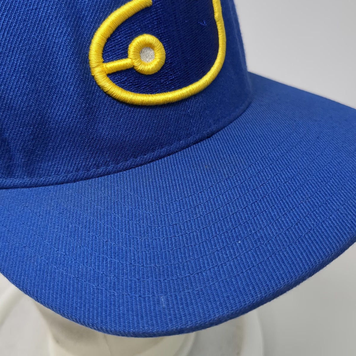 Yupoong Snapback Blue Hat One Size Unofish Logo Green Underbrim Acrylic Wool