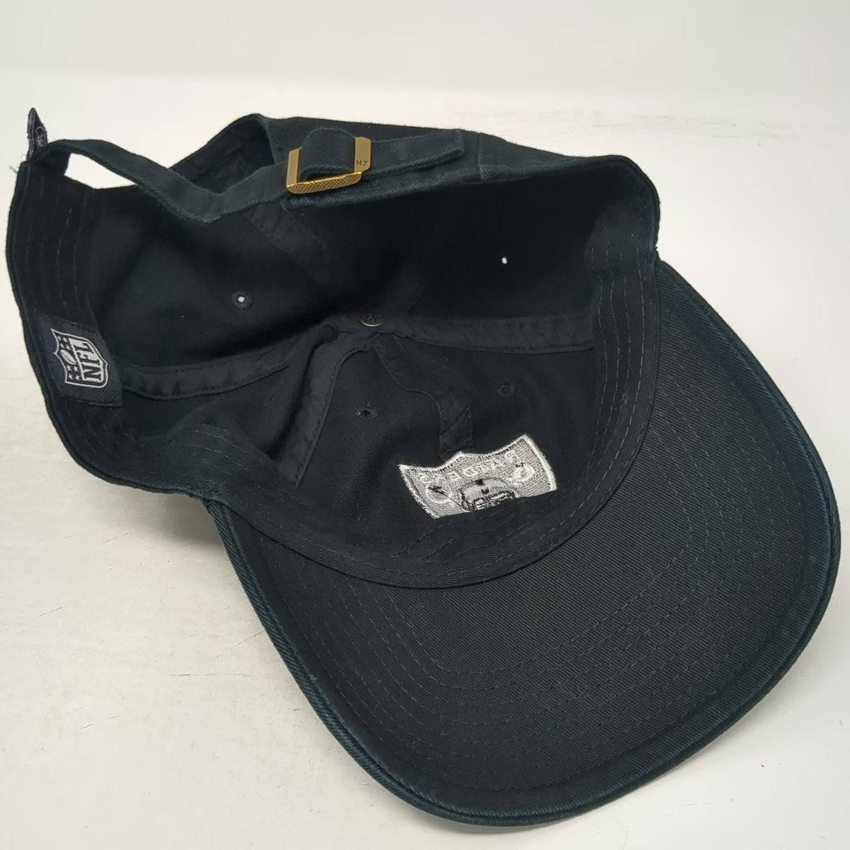 Las Vegas Raiders NFL '47 Cap Black One Size Adjustable Shield Logo Curved Hat