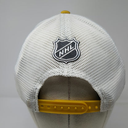 Vegas Golden Knights NHL Fanatics Yellow Trucker Hat One Size Snapback Mesh