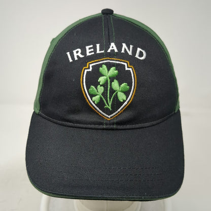 Lansdowne Baseball Cap Black Green 59cm Ireland Shamrock Adjustable Hat