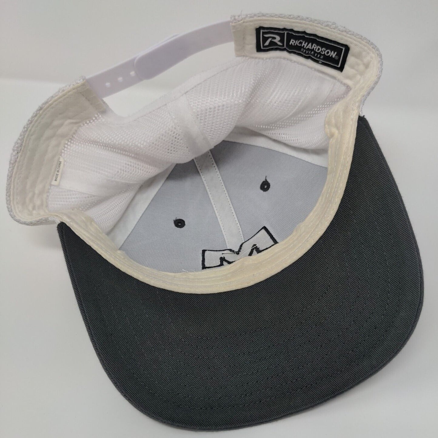 McGregor Snapback Mesh Back Trucker Hat Gray One Size Richardson