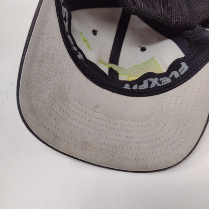 Idaho Gun Fitted Mesh Back Trucker Hat Black OSFA Flexfit Embroidered