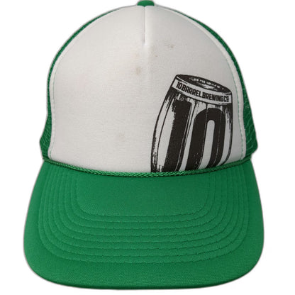 OTTO Trucker Hat Green One Size 10 Barrel Brewing Co Mesh Foam Rope Graphic