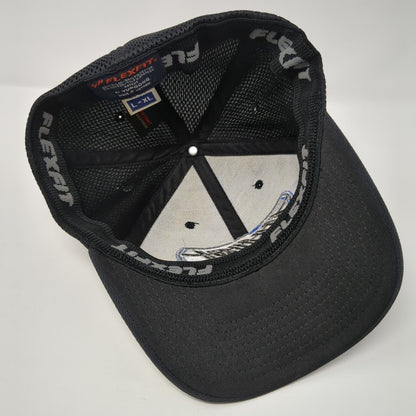 Blasi Construction Fitted Mesh Back Hat Black L-XL Flexfit Yupoong