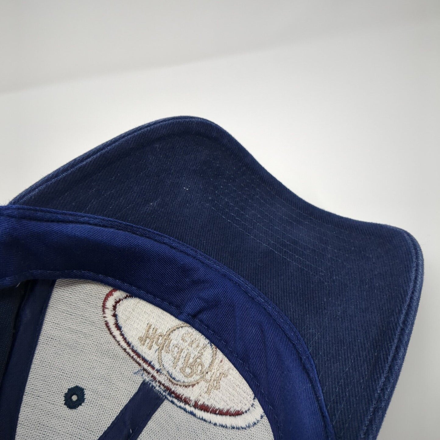 Hard Rock Cafe Edinburg Slideback Hat Blue One Size Adjustable Embroidered