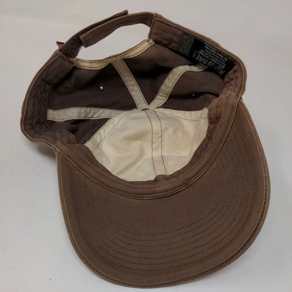 Old School Matt Groening Strapback Hat Brown Embroidered The Simpsons Anoma