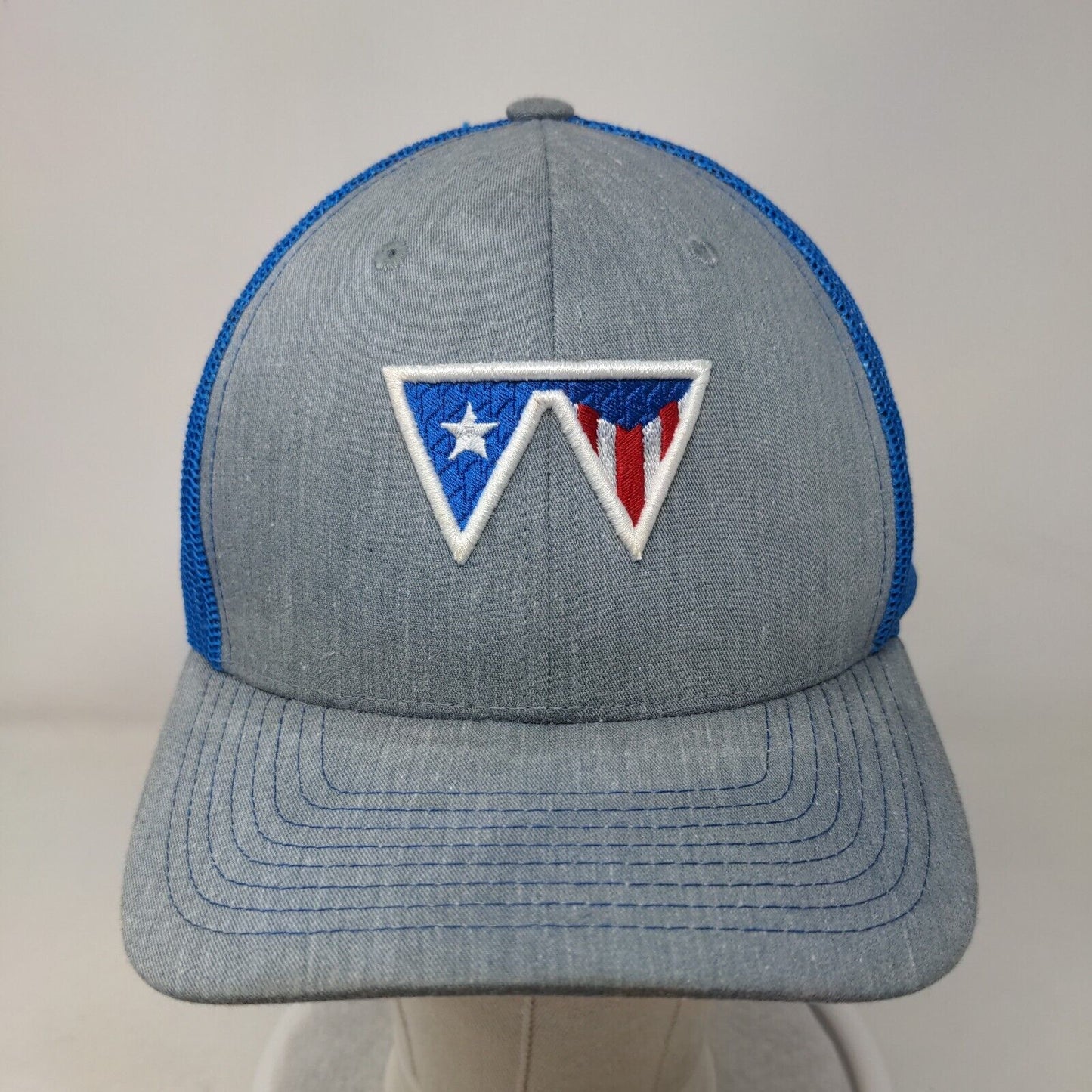 US Army Logo Snapback Trucker Hat Multicolor One Size Embroidered Mesh Back
